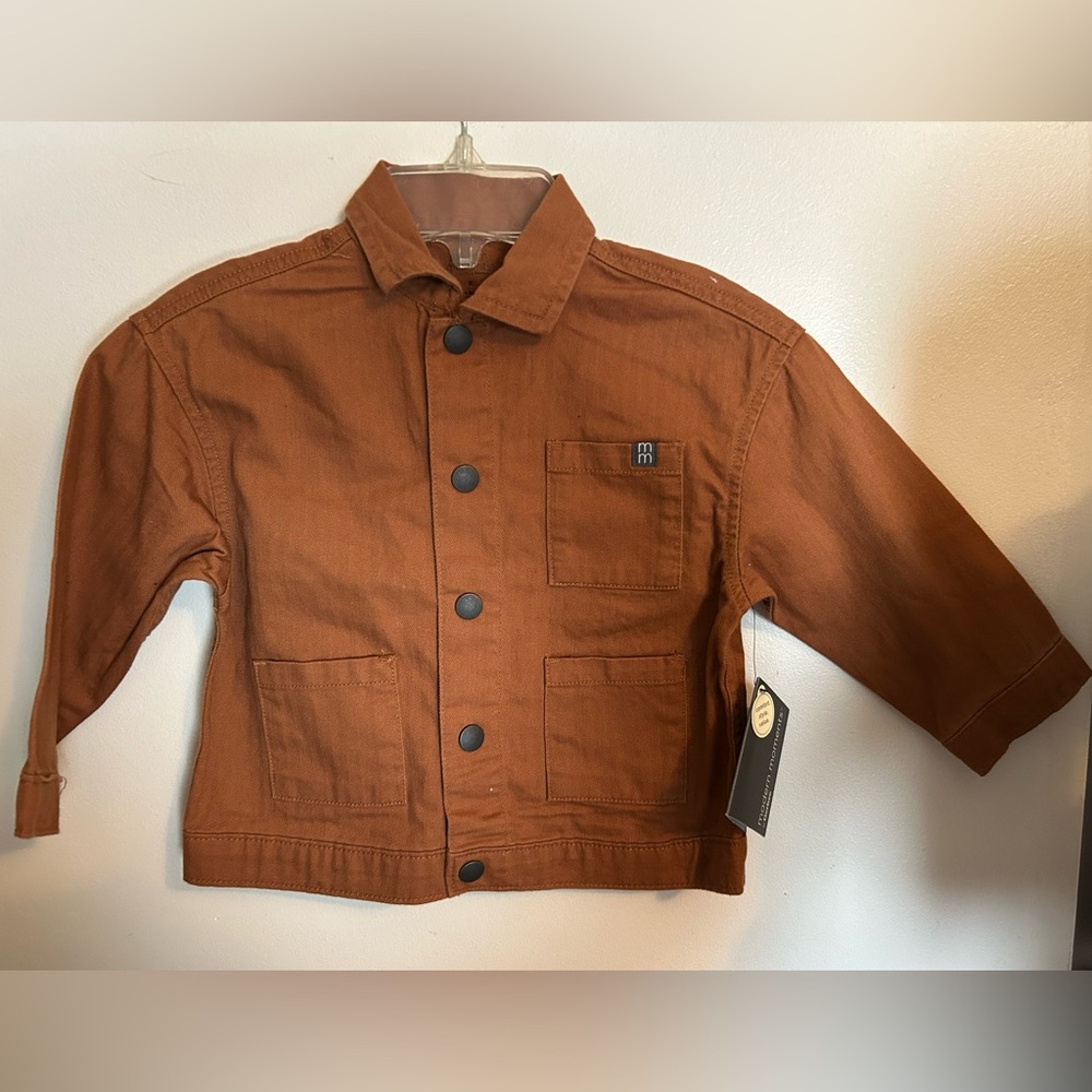 Kids modern moments Gerber brown Jean Jacket size 2T NEW